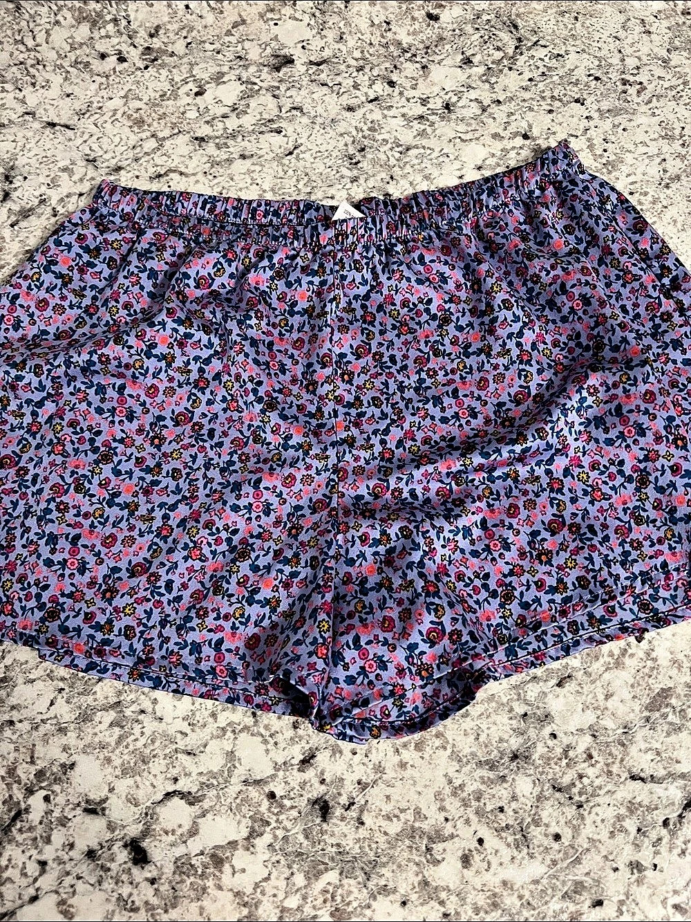 Victoria's Secret Floral Lounge Shorts in Blue & Pink Size XS Like New